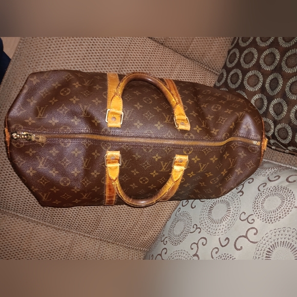 Louis Vuitton monogram keepall bandouliere 50 travel bag with strap - Picture 4 of 10